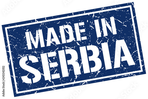 made in Serbia stamp