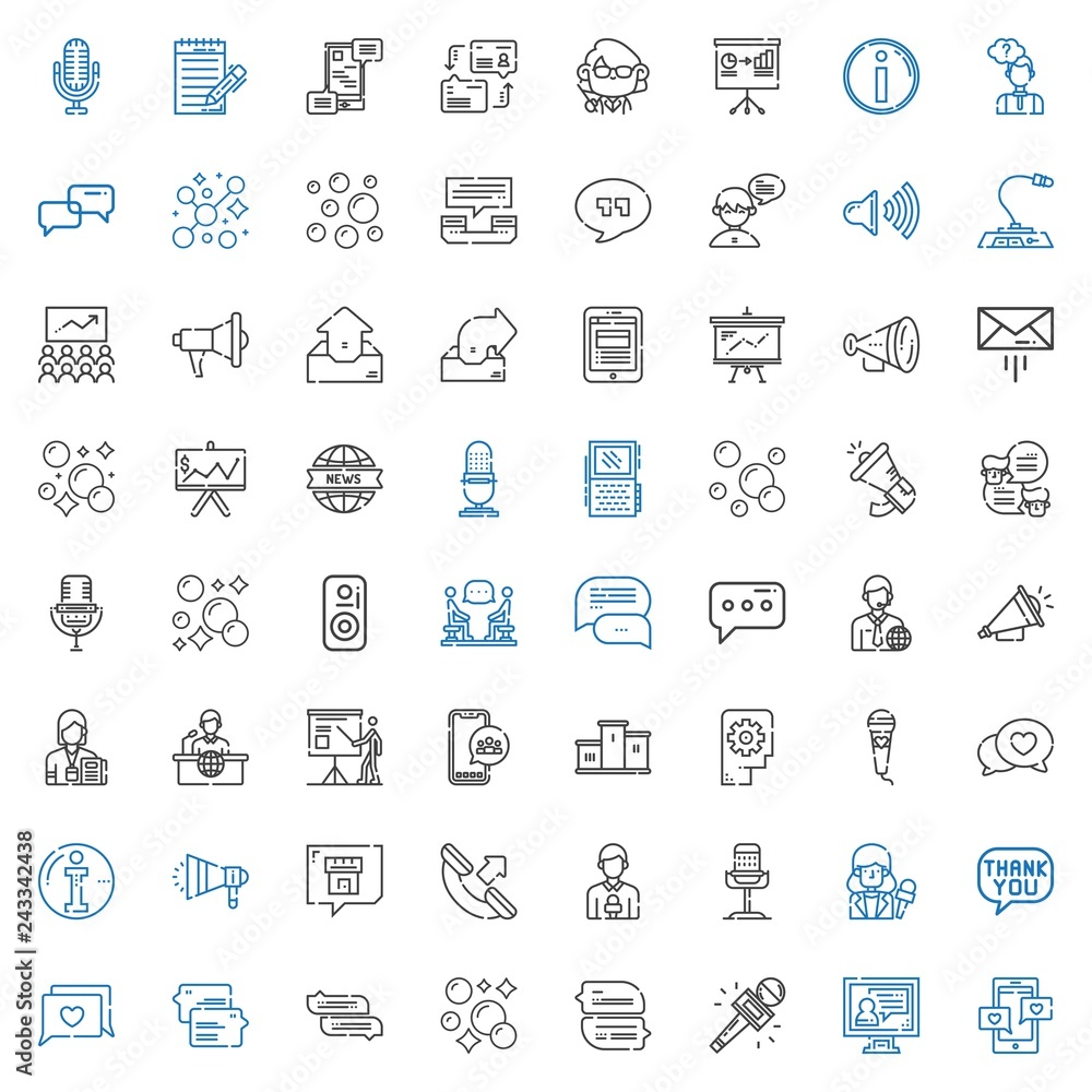 speech icons set speech icons set