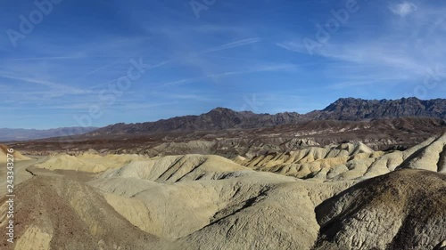 Panoramic view in the Death Valley National Park: Twenty Mules Team Canyon photo