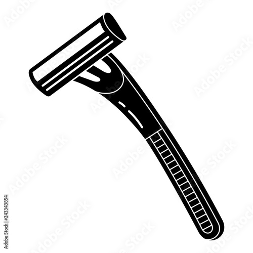 Plastic razor icon. Simple illustration of plastic razor vector icon for web design isolated on white background