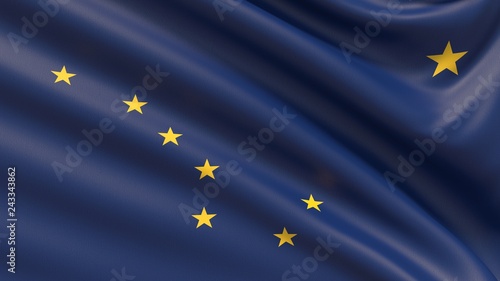 Wallpaper Mural State of Alaska flag. Flags of the states of USA. Torontodigital.ca