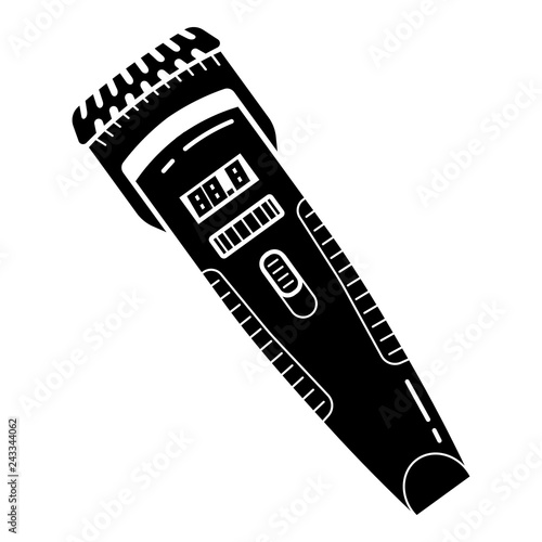 Digital hair clipper icon. Simple illustration of digital hair clipper vector icon for web design isolated on white background