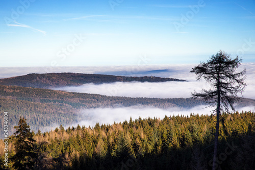 High fog over the Taunus low mountain range