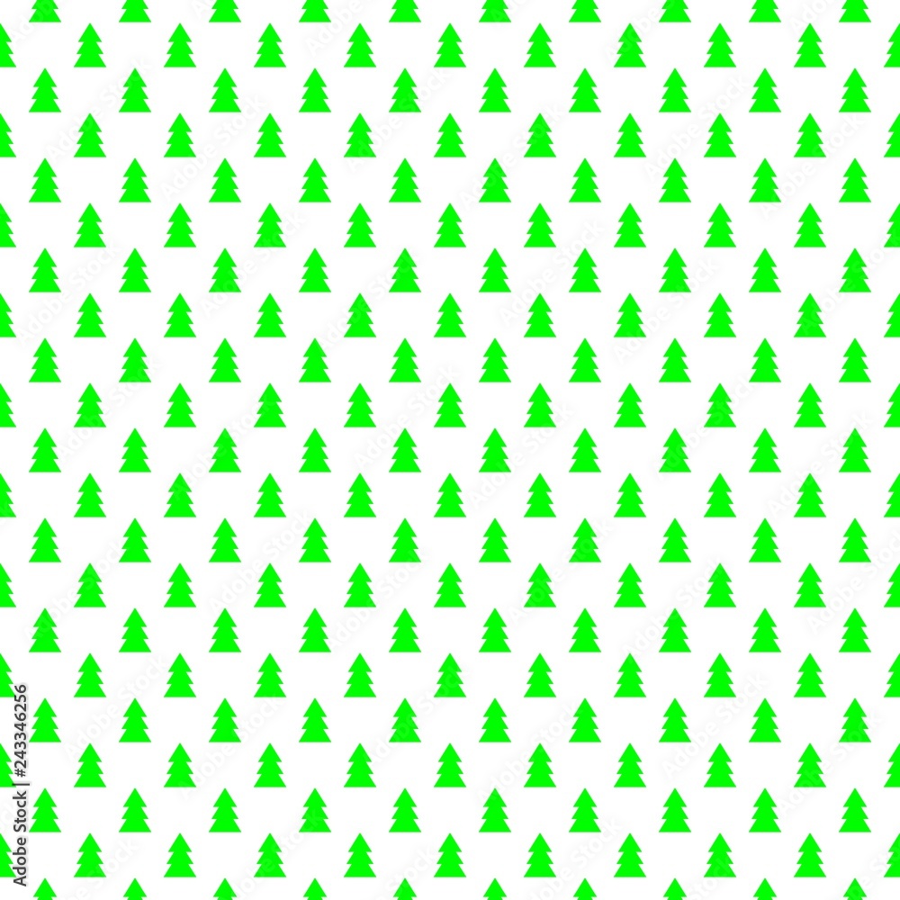 seamless pattern of green firs seamless pattern of green firs