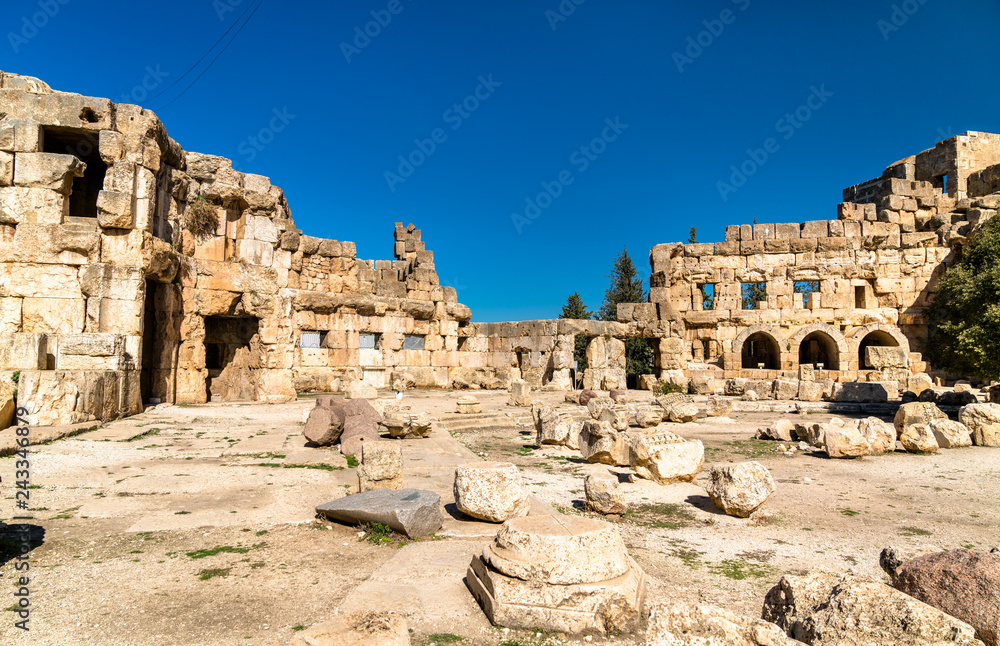 Hexagonal Court of the Temple of Jupiter at Baalbek, Lebanon