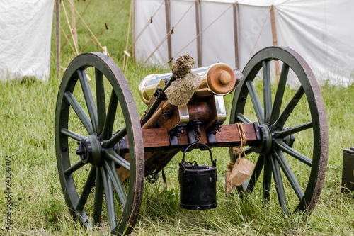 Vászonkép War canons standing at the ready.