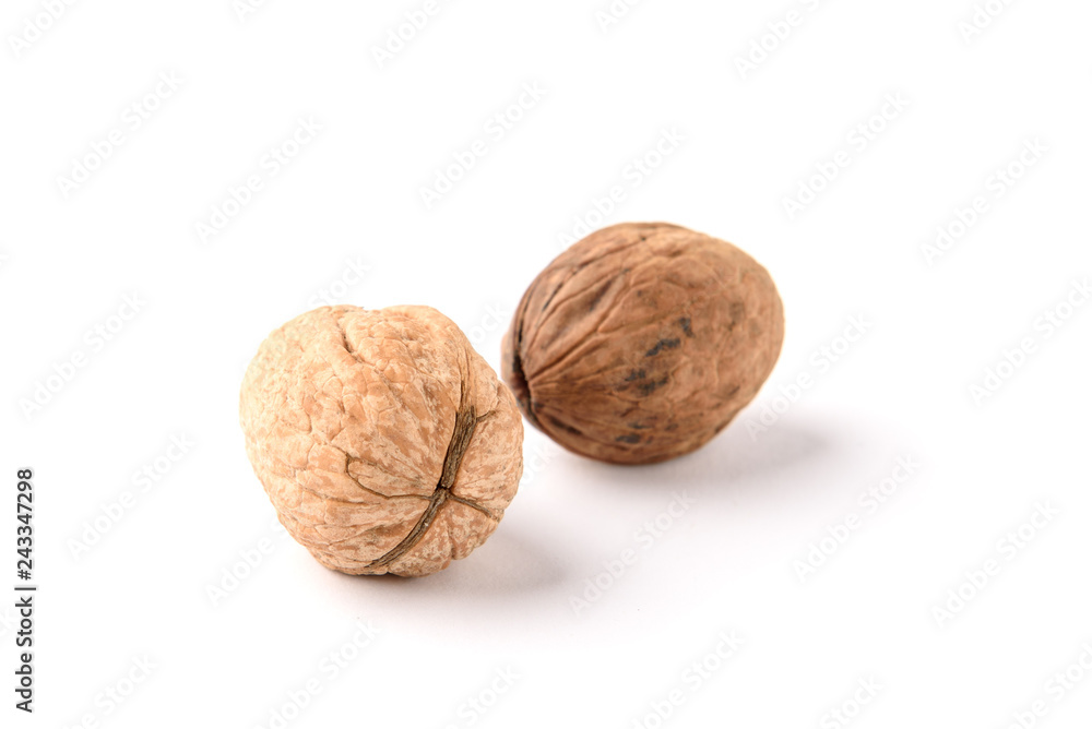 Walnut isolated on white background. Walnut isolated on white background.