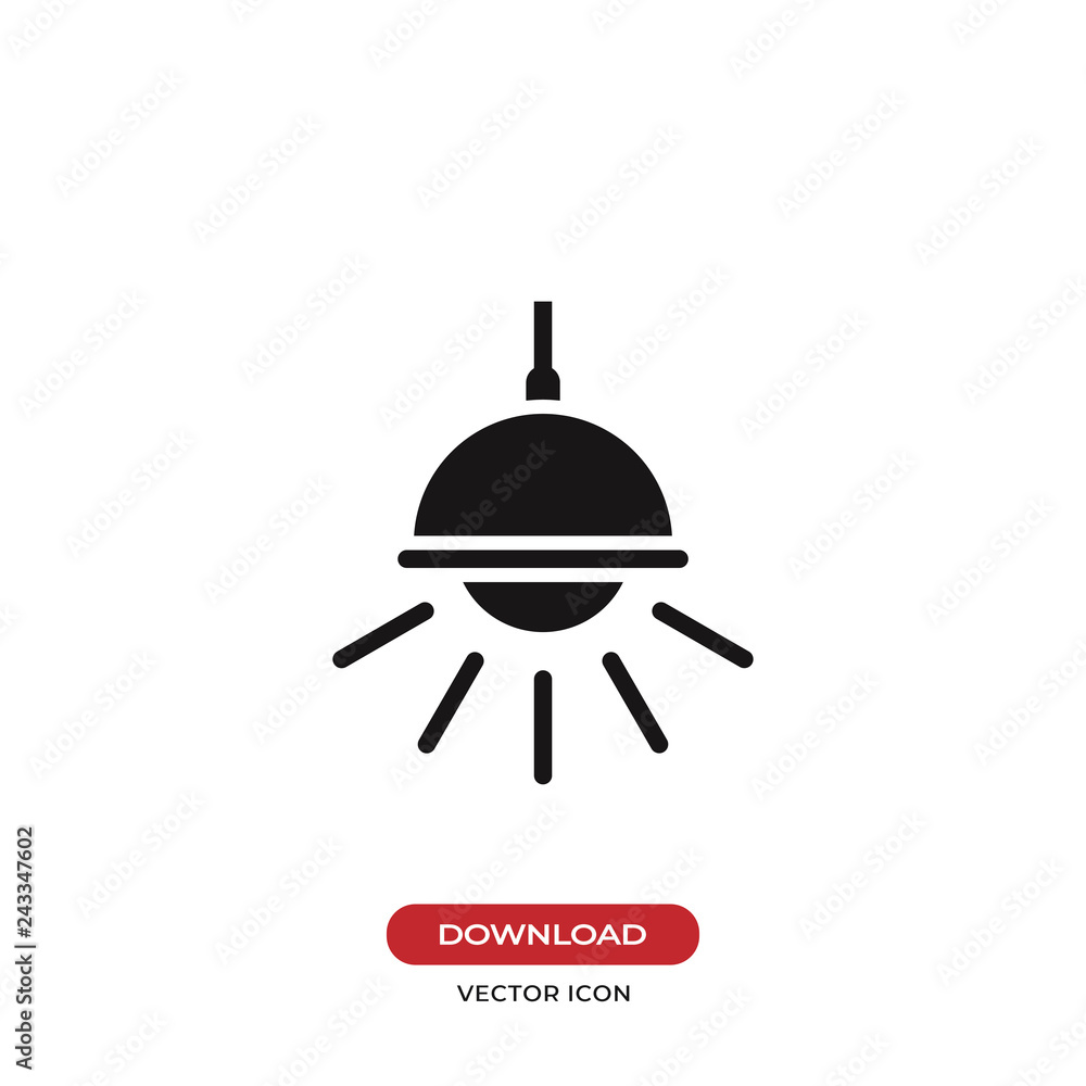 Chandelier icon vector Chandelier icon vector