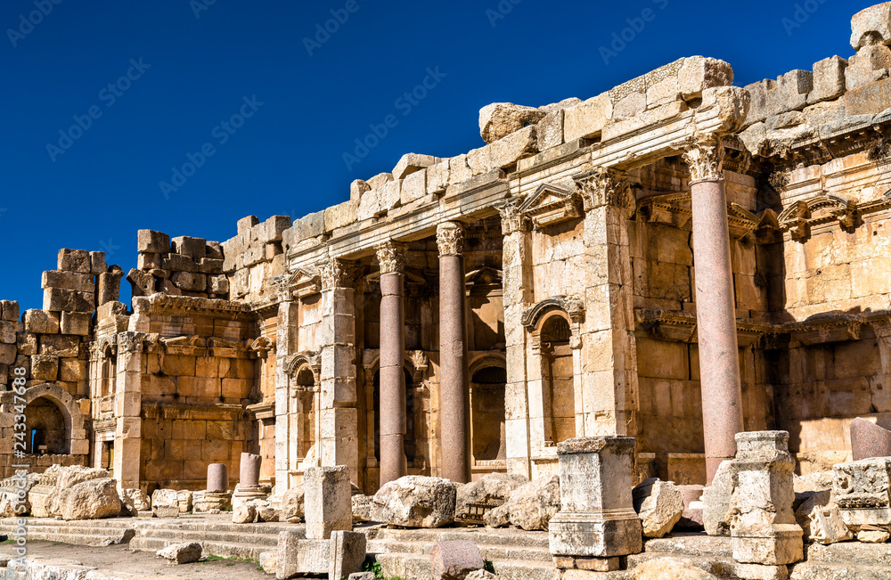 North portico of the Jupiter Temple at Baalbek, Lebanon North portico of the Jupiter Temple at Baalbek, Lebanon