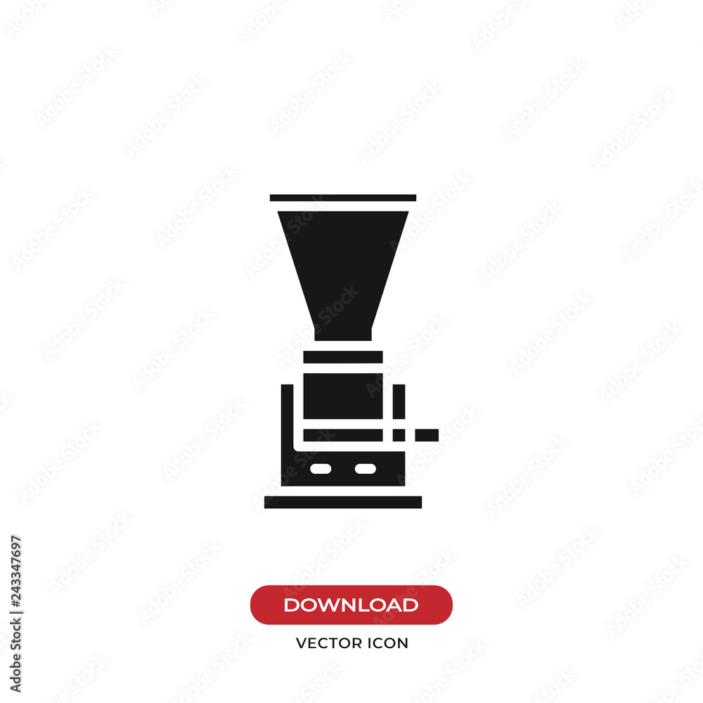 Coffee grinder icon vector Coffee grinder icon vector