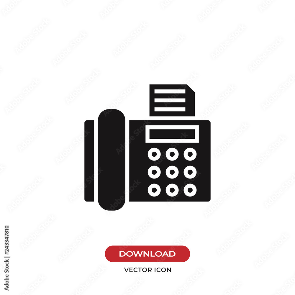 Fax icon vector Fax icon vector