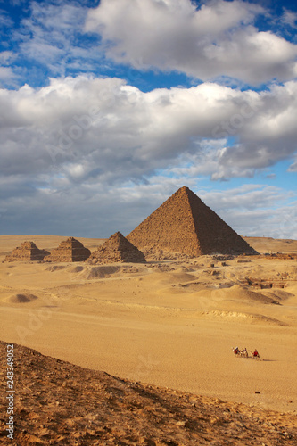 pyramids in giza cairo egypt 