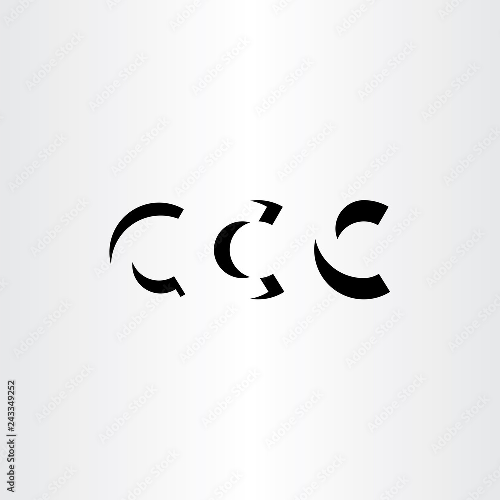 c letter icons black vector elements logo c letter icons black vector elements logo