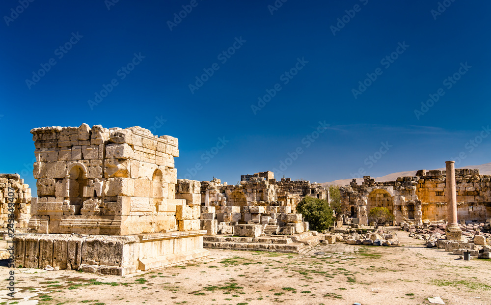 Small altar of the Jupiter Temple at Baalbek, Lebanon Small altar of the Jupiter Temple at Baalbek, Lebanon