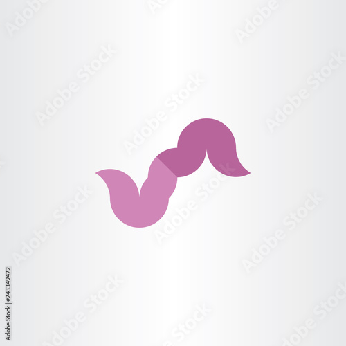 composting earthworm logo vector symbol element