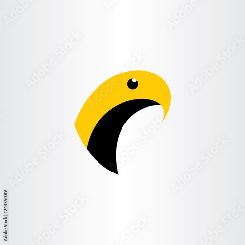 hawk bird logo sign vector illustration symbol element