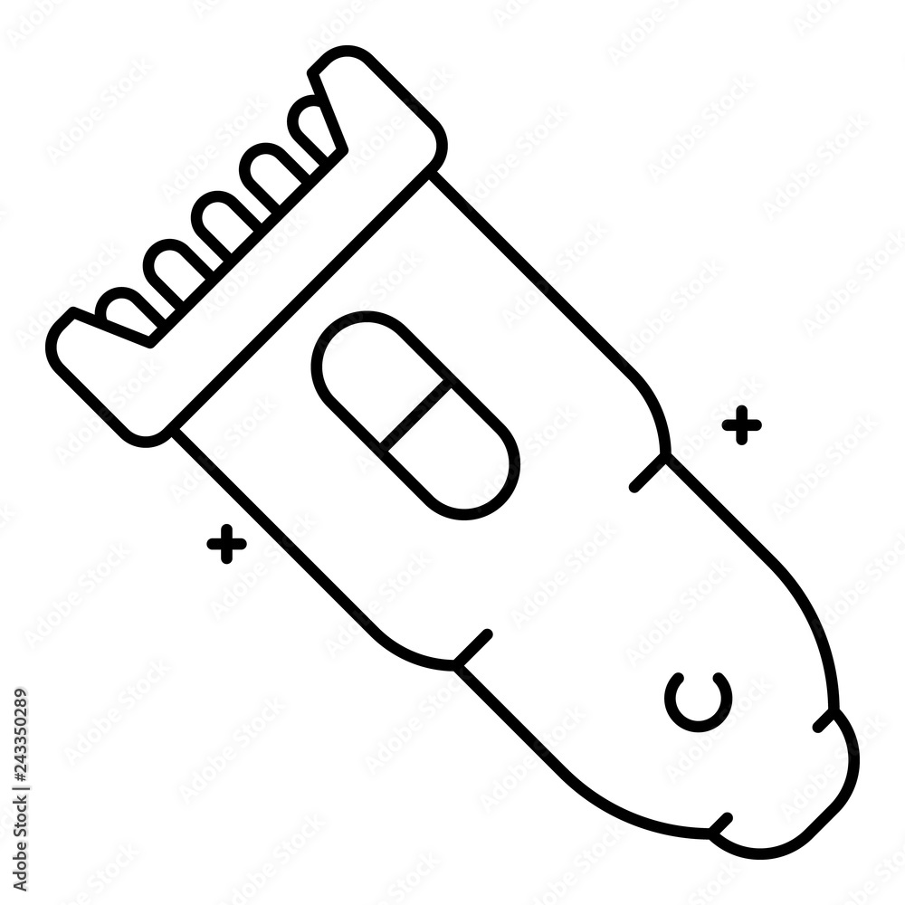 Electric shaver icon. Outline electric shaver vector icon for web design isolated on white background Electric shaver icon. Outline electric shaver vector icon for web design isolated on white background