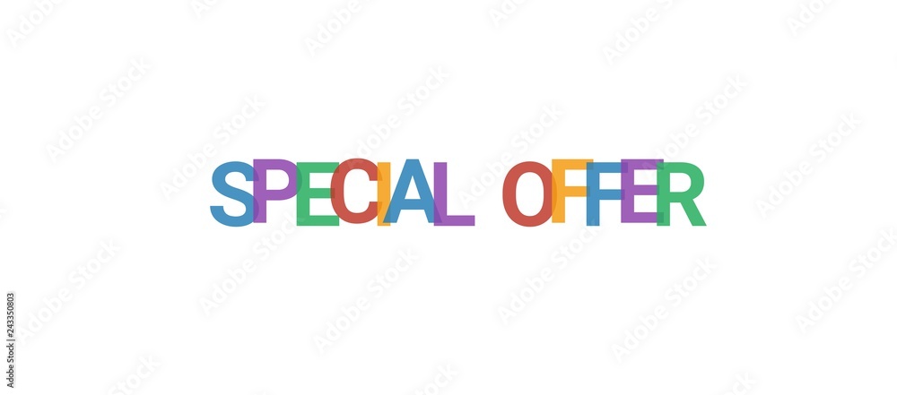 Special Offer word concept Special Offer word concept