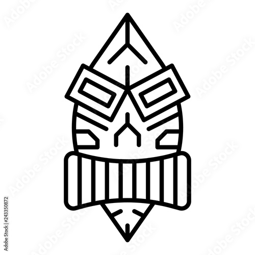 Hawaii idol icon. Outline hawaii idol vector icon for web design isolated on white background