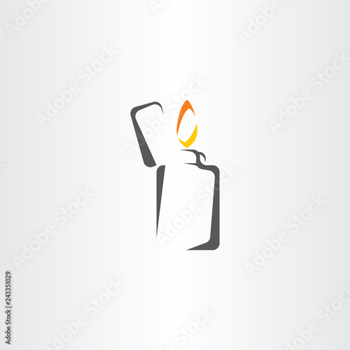 lighter icon symbol vector stylized sign