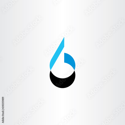 number logo six 6 icon sign element vector
