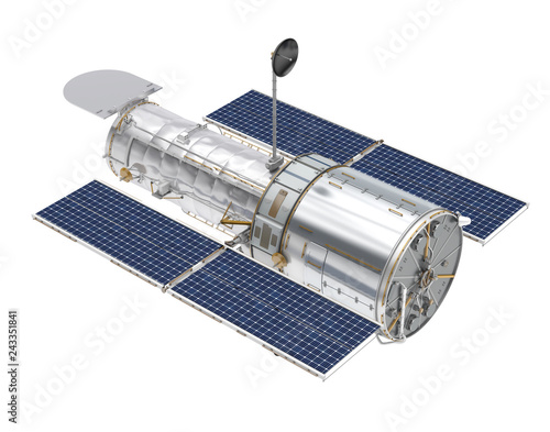 Fototapet Hubble Space Telescope Isolated