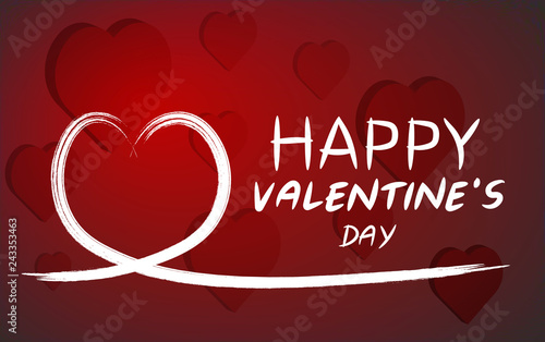 Heart, and the card message Valentine's Day.