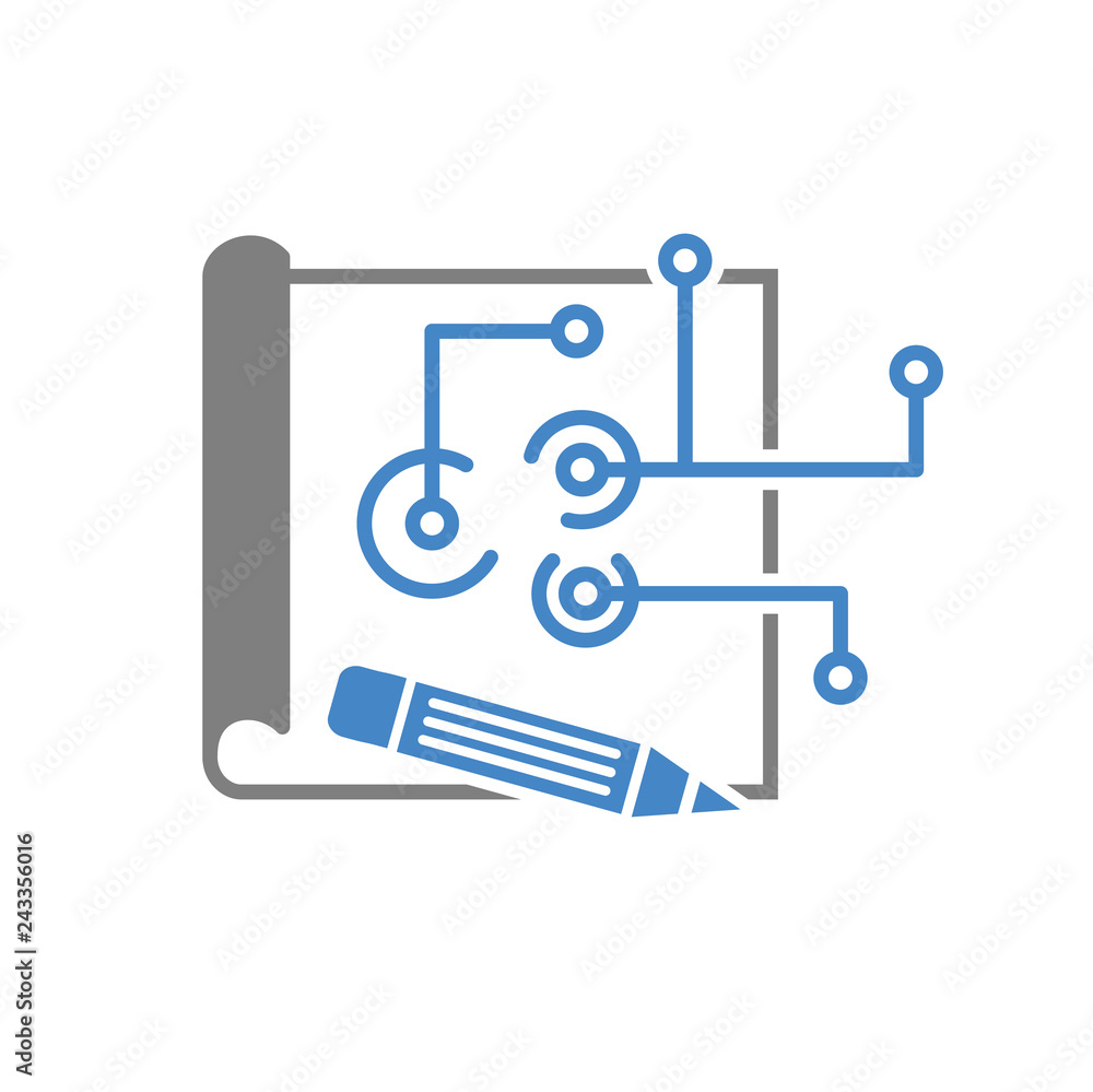 Blueprint icon on white background for graphic and web design, Modern simple vector sign. Internet concept. Trendy symbol for website design web button or mobile app Blueprint icon on white background for graphic and web design, Modern simple vector sign. Internet concept. Trendy symbol for website design web button or mobile app