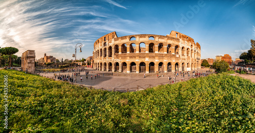 Colosseum, day time, before Sunset, Rome, Italy