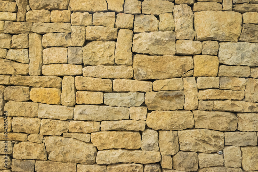 Fototapeta premium stone wall shaped to mosaic 