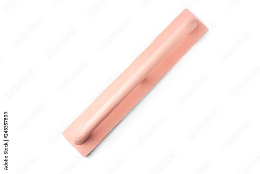 Putty knife float isolated on white background. Putty knife float isolated on white background.