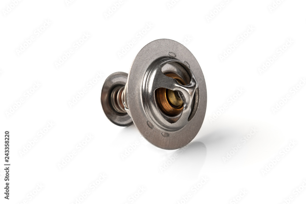 Car thermostat isolated on white background. Car thermostat isolated on white background.