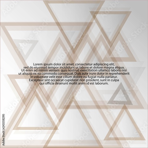 vector image.Maket for advertising. triangular background. eps 10