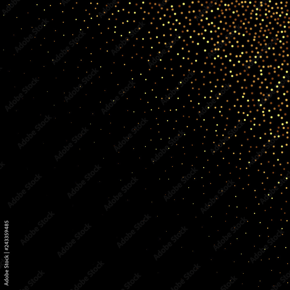 golden section. falling golden particles - Vektorgrafik. eps 10