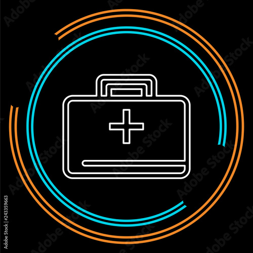 medical kit - vector doctor case illustration