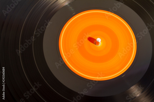 Minimalist colorful abstract lp vynil record blurred isolated 