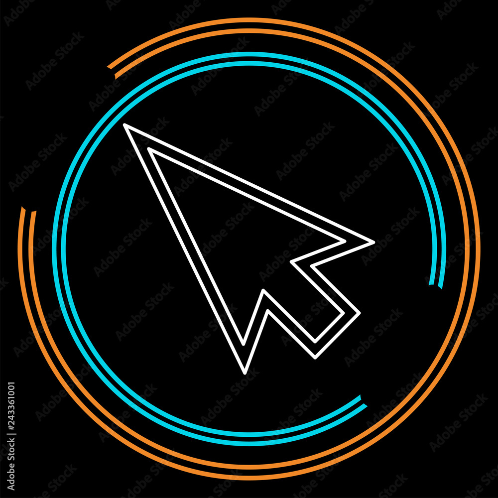 vector mouse cursor symbol - arrow click vector mouse cursor symbol - arrow click