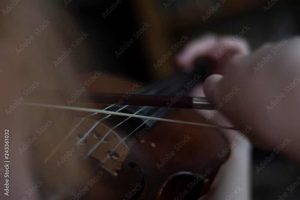 Girl, violin player playing violin Girl, violin player playing violin