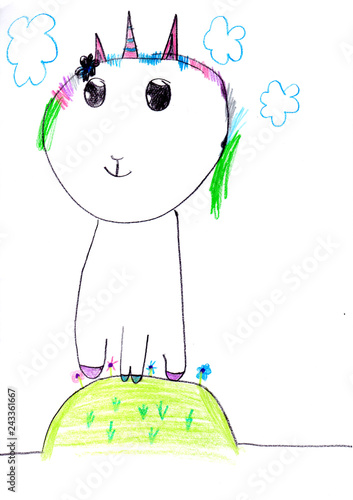 Das letzte Einhorn im bunten Kleid