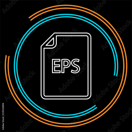 download EPS document icon - vector file format