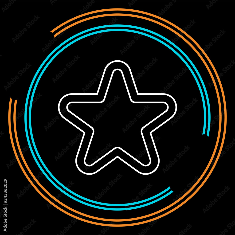 vector star symbol, rating or award shape vector star symbol, rating or award shape