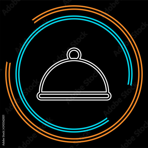 covered food plate, food restaurant serving tray