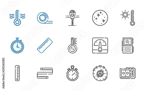 meter icons set