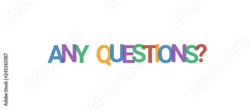 Any questions? word concept