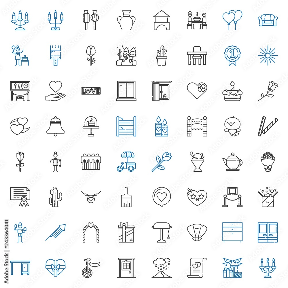 decoration icons set decoration icons set