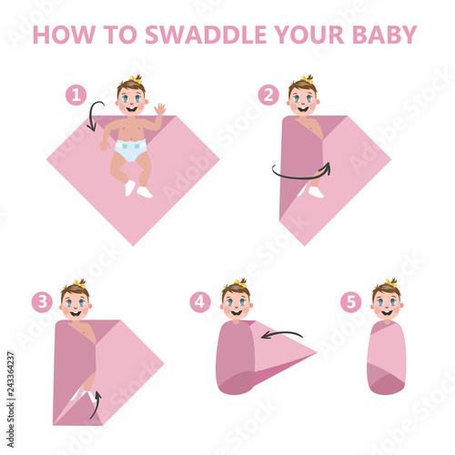 How to swaddle your baby baby instruction