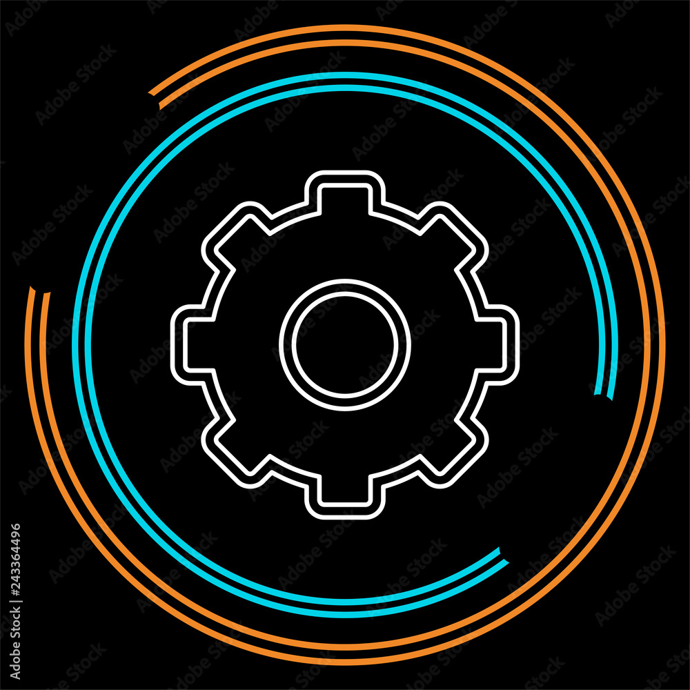 Gears settings icon - Cogwheel gear mechanism Gears settings icon - Cogwheel gear mechanism