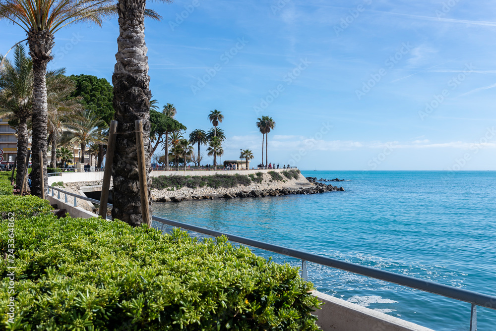 Boulevard on the beach of Antibes Boulevard on the beach of Antibes