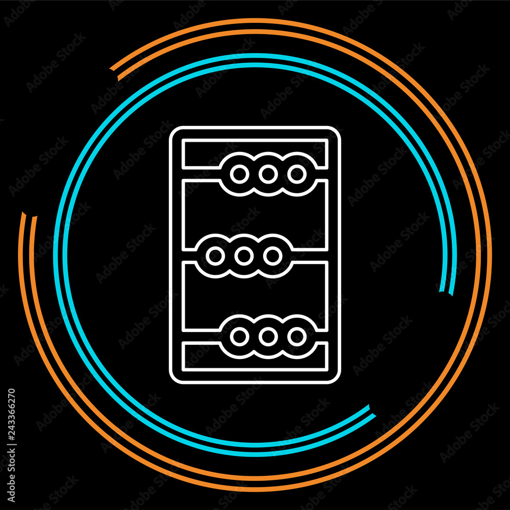 vector abacus illustration. education vector abacus illustration. education