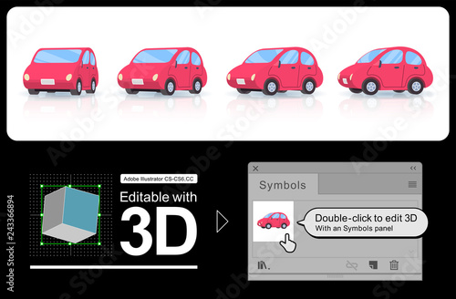 3D deformer car sedan type